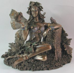 Bronze Art Sitting Squirrel Fairy 56247