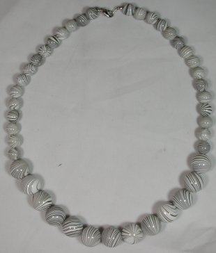 Resin Pebble Earl Grey Necklace 9711407