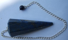 Lapis Lazuli Hexagonal Dowsing Pendulum (9)
