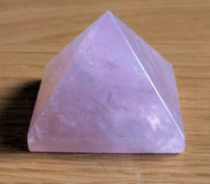 Rose Quartz Crystal Pyramid