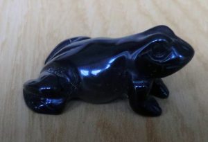 Dark Polished Crystal Frog