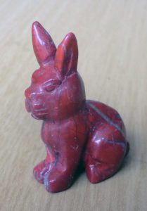 Red Polished Crystal Rabbit