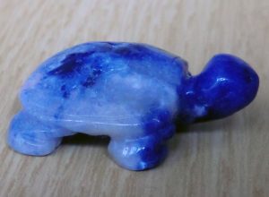 Blue Polished Crystal Turtle
