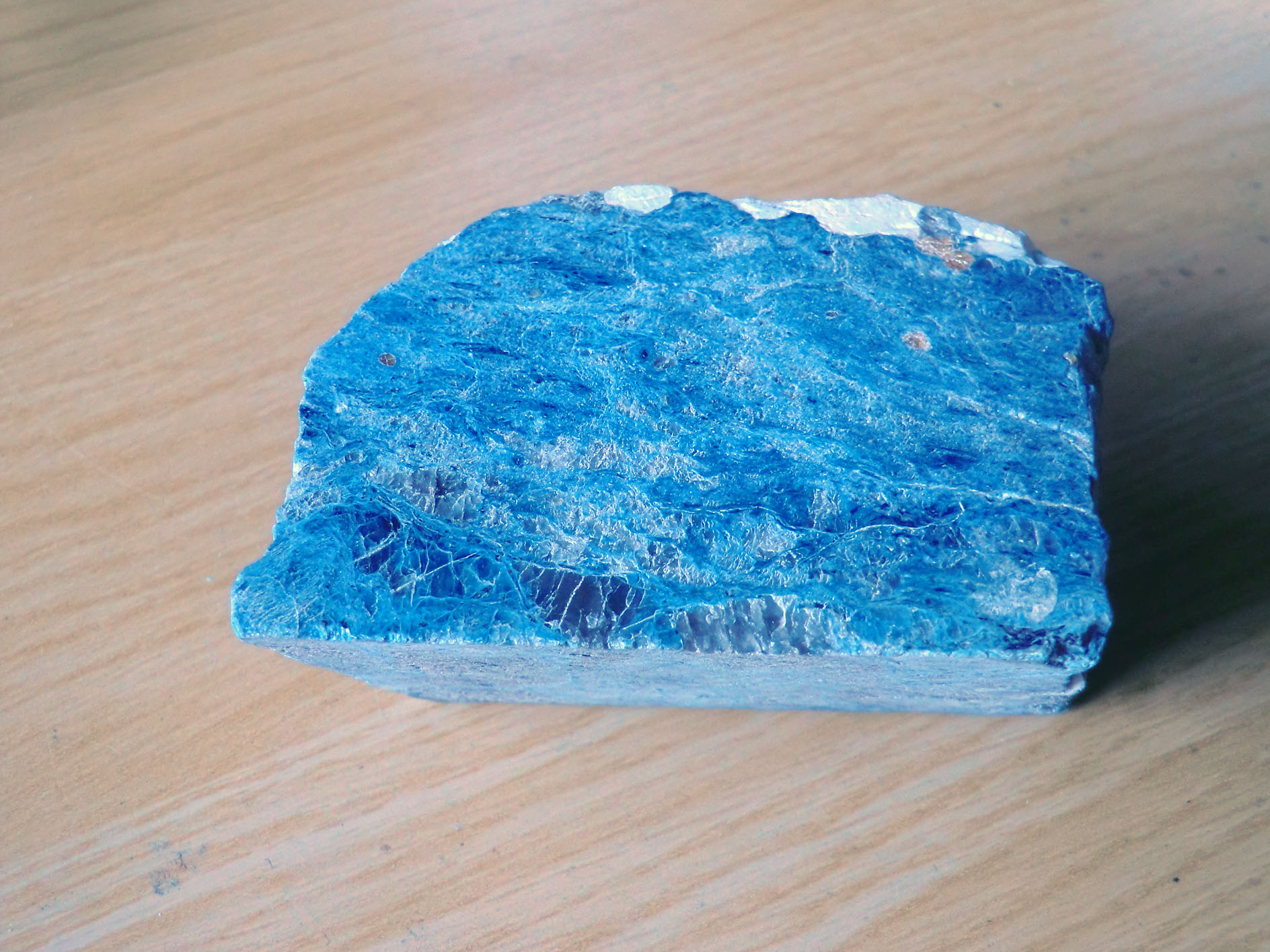 Sodalite Specimen Partly Sawn No 23