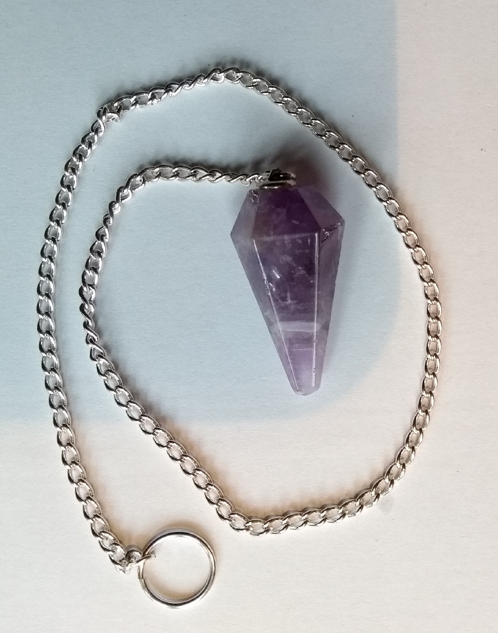 Mystery Hexagonal Dowsing Pendulum Design 42-1O Amethyst?