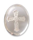 Angel Worry Stone Comfort Cross