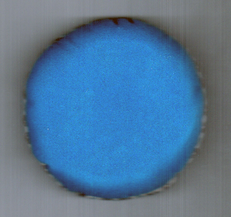 Flat 10cm Tibetan Bowl Cushion Small Blue