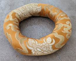 Tibetan Bowl Ring Cushion 16cm Diameter Orange