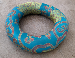 Tibetan Bowl Ring Cushion 14cm Diameter Turquoise