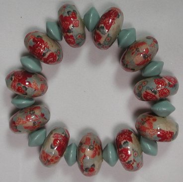 Bluebell Painted Wood Bracelet 9712266