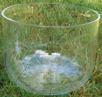 130mm (5 inch) Clear Quartz Crystal Singing Bowls 