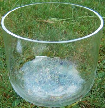 150mm (6 inch) Clear Quartz Crystal Singing Bowls