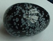 Snowflake Obsidian Egg (6A)