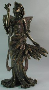Bronze Art Standing Feather Fairy 56720