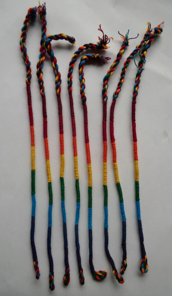 Fair Trade Friendship Bracelet Rainbow Round