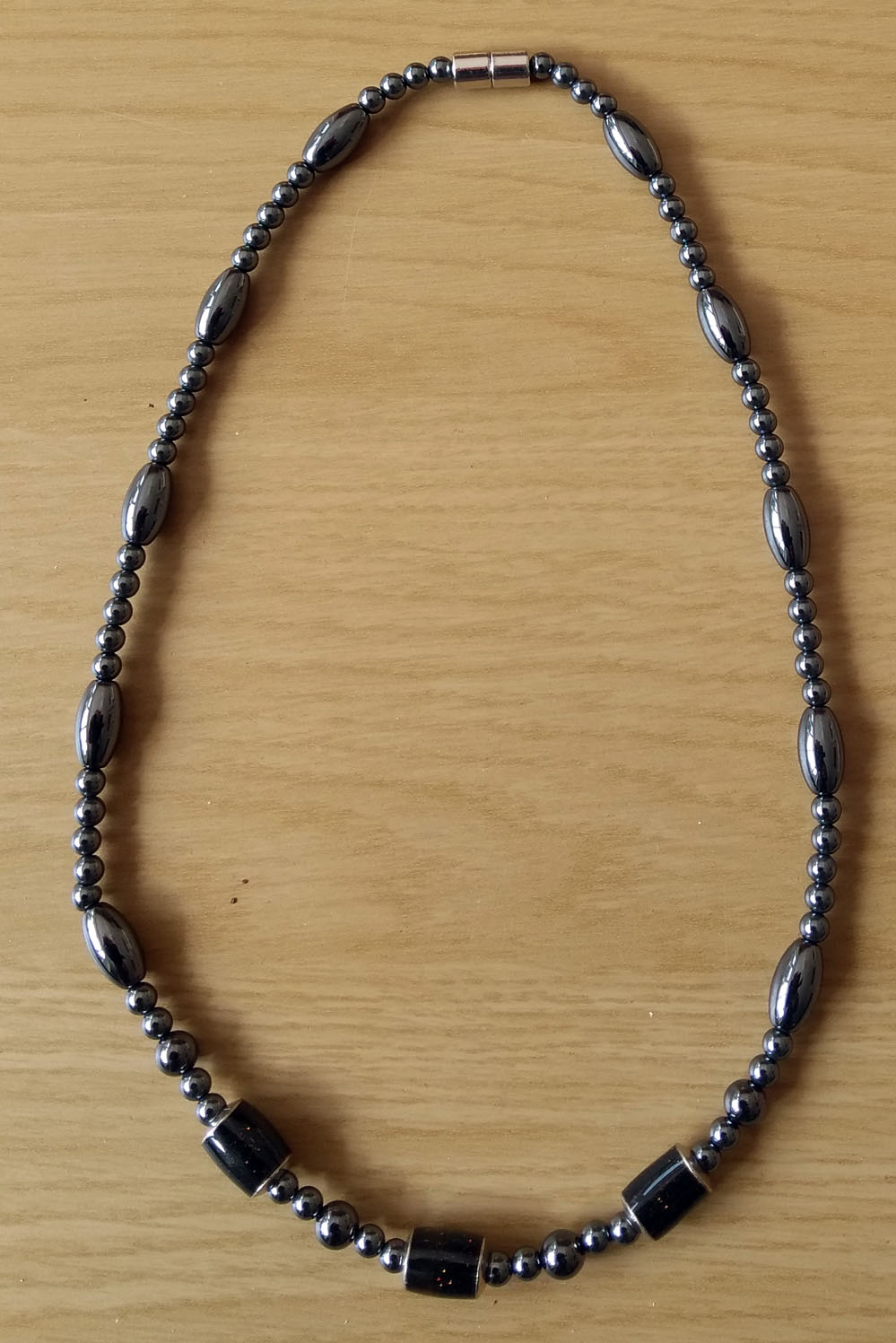 Haematite and Mood Bead Necklace Design 106