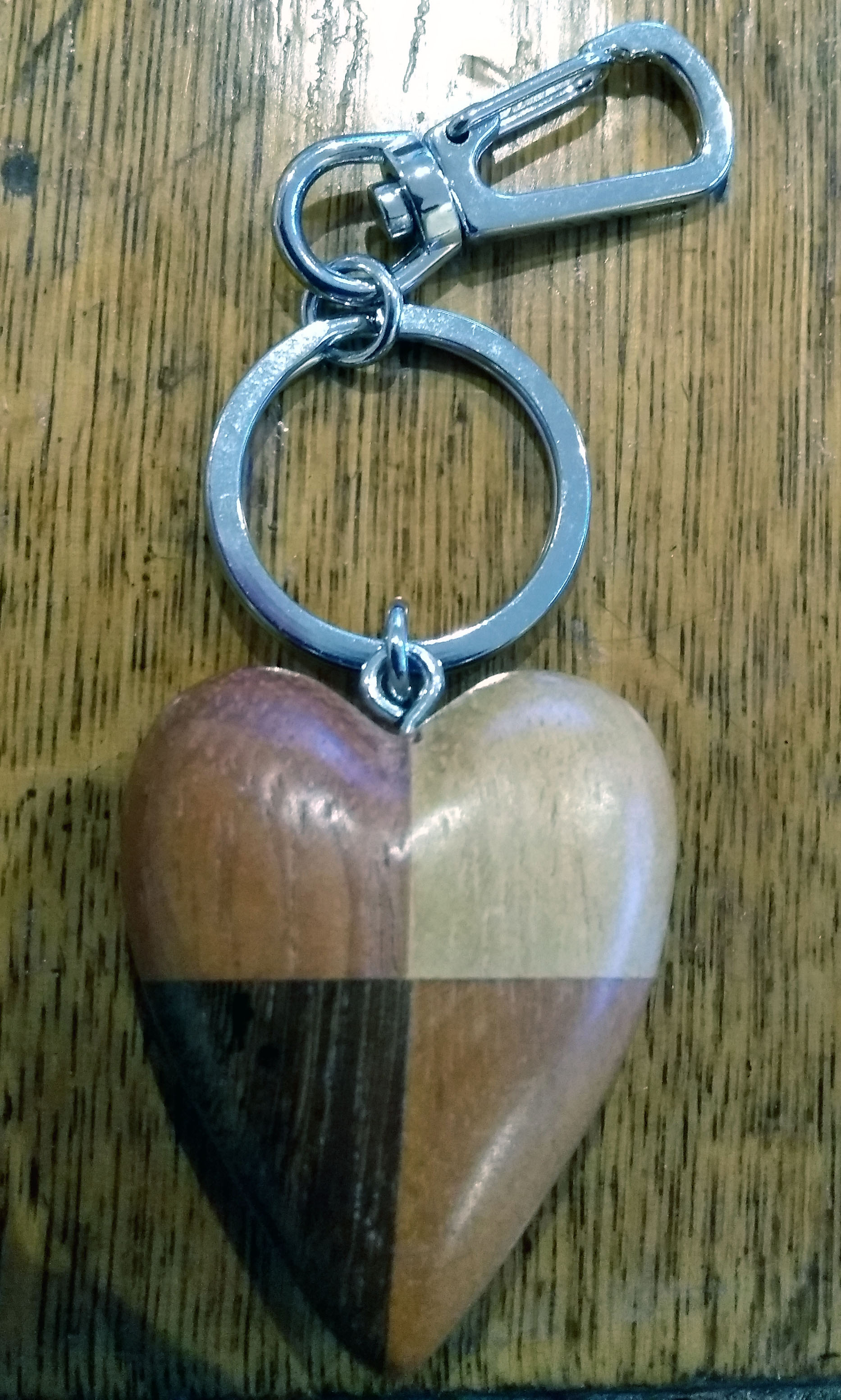 Large Heart Key Ring