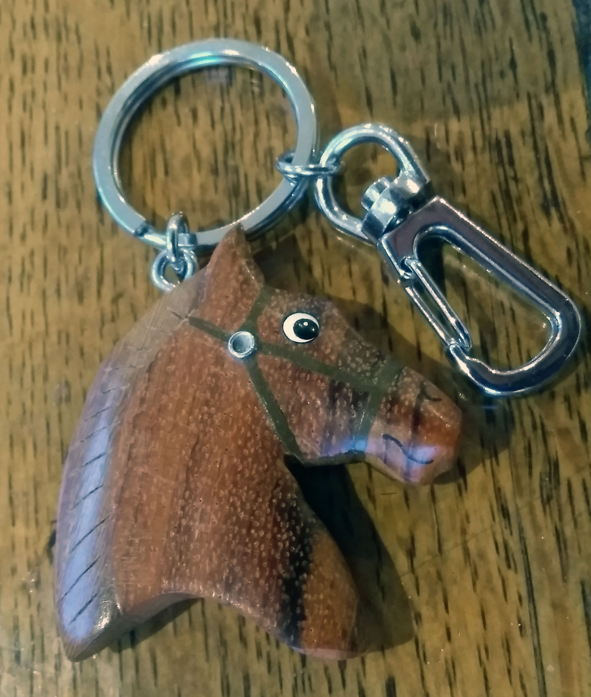 Large Horse's Head Key Ring