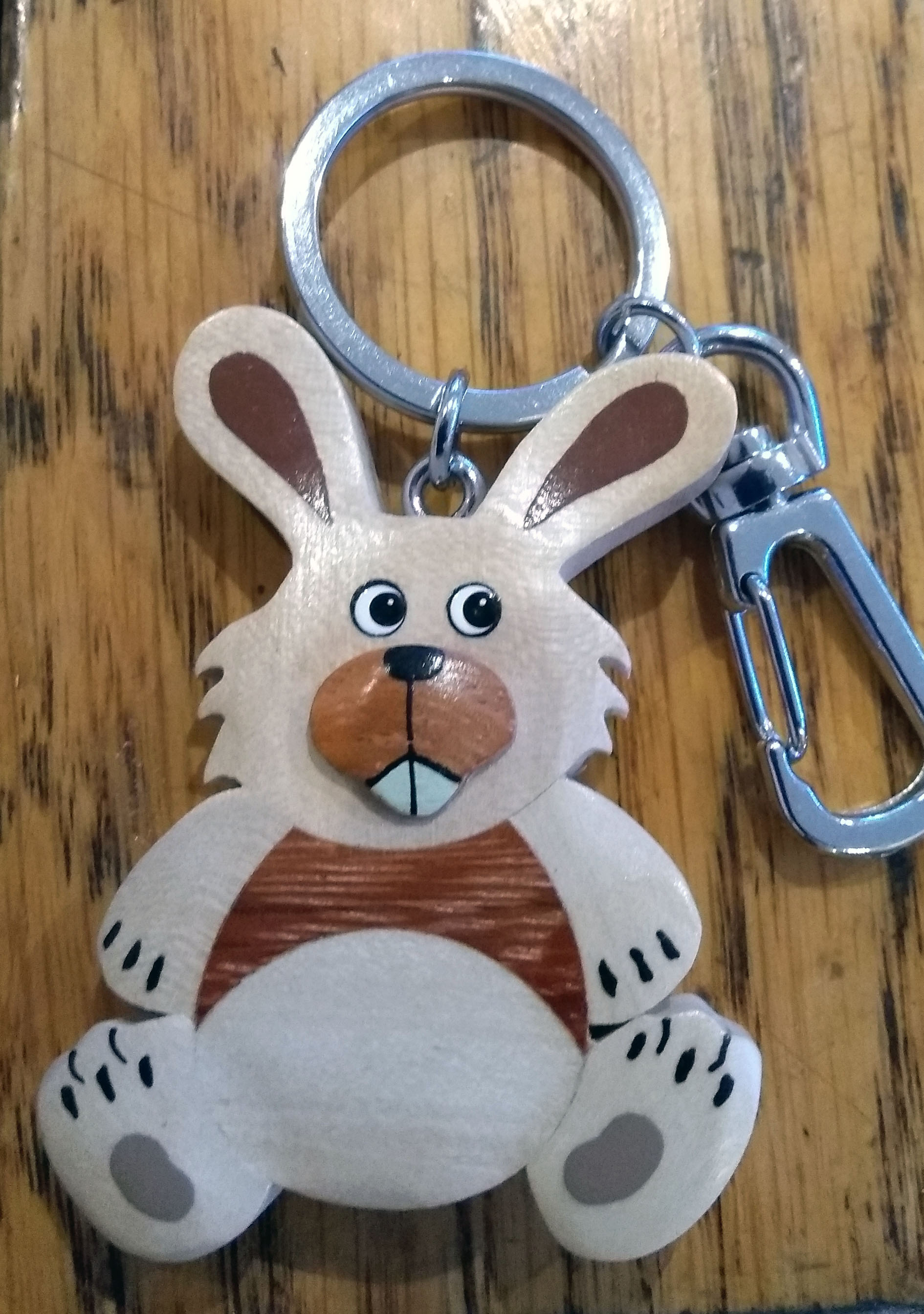 Large Rabbit Key Ring