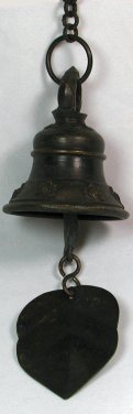 Buddhist Temple Wind Bell 28cm Dark Antique Finish