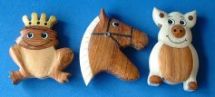 Wooden Fridge magnets2