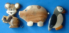 Wooden Fridge magnets5