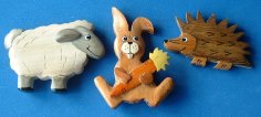 Wooden Fridge magnets8