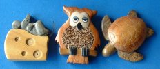 Wooden Fridge magnets6