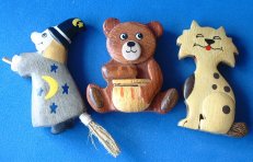 Wooden Fridge magnets7