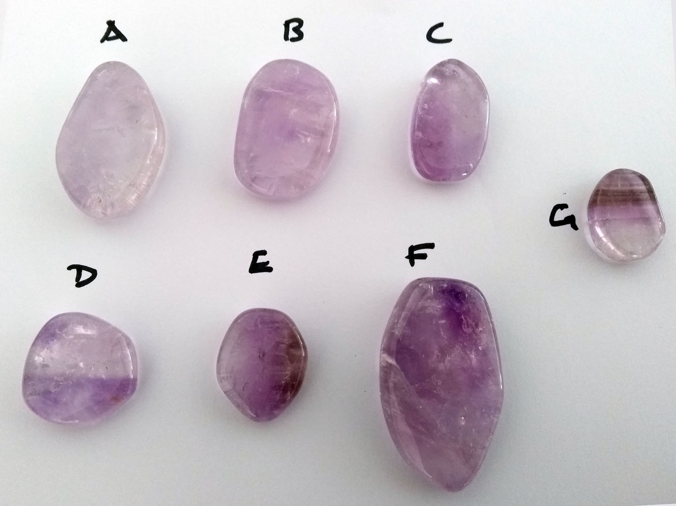 Mini Palm Stone Amethyst 7F