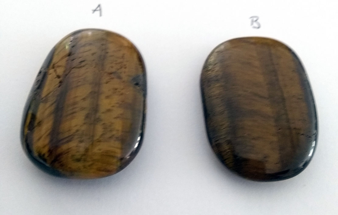 Mini Palm Stone Golden Tigers Eye 7B