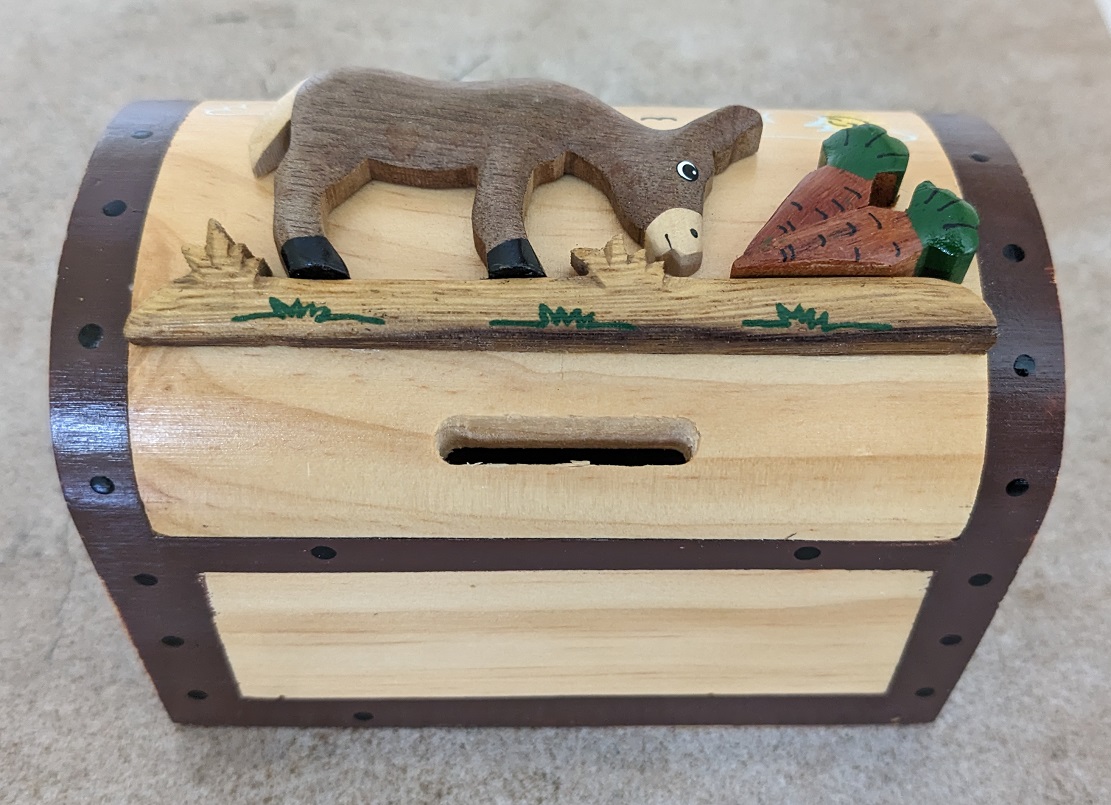 Donkey Money Box Chest New Design