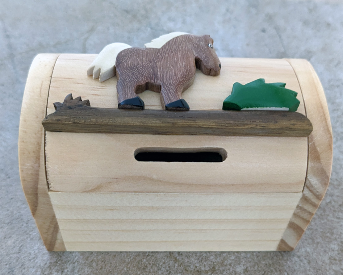 Horse Small Money Box Chest