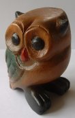 Small Fair Trade Wooden Hooting Owl (2.2 inch)