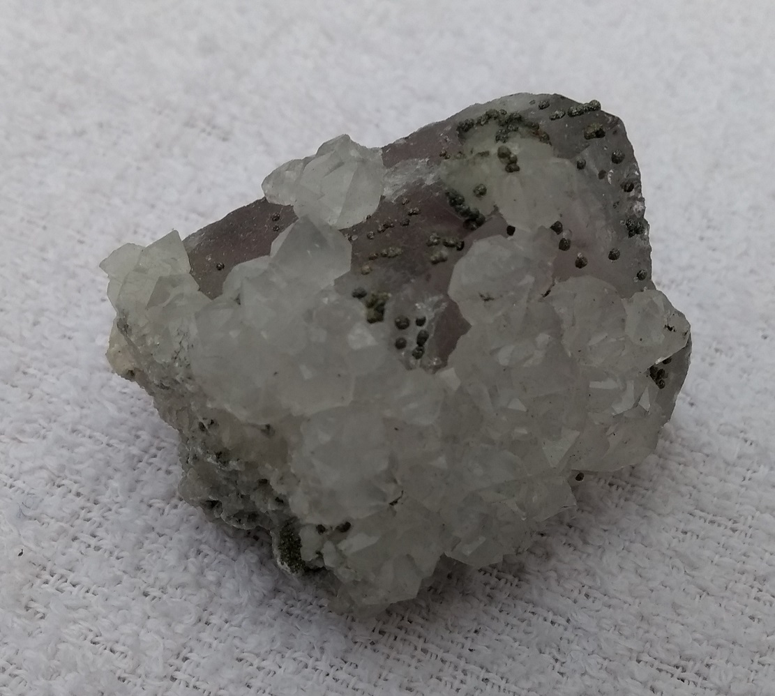 Mystery Specimen White Crystals on Grey Matrix 50g (No 30.9) 