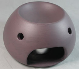 Ceramic Essential Oil Burner Design No 1 Mauve Matt Finish