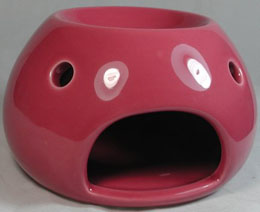 Ceramic Essential Oil Burner Design No 2 Red Gloss Finish