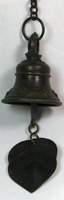 Buddhist Temple Wind Bell 28cm Dark Antique Finish