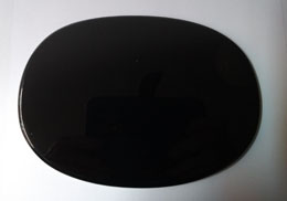 Black Obsidian Scrying Mirror (Magick Mirror) Oval 5.6 Inch by 4 Inch No 198