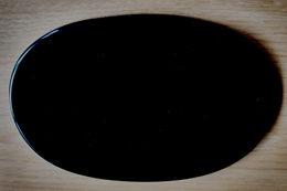 Black Obsidian Scrying Mirror (Magick Mirror) Oval 5.6 Inch by 3.7 Inch No 205