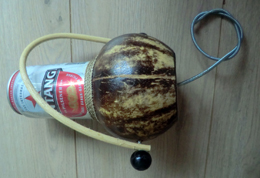 Fair Trade Thunder Shaker Coconut Shell and Bintang Beer Can