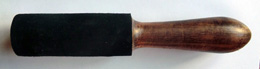 Black Suede Tibetan Bowl Playing Stick 38 - 40mm Diameter