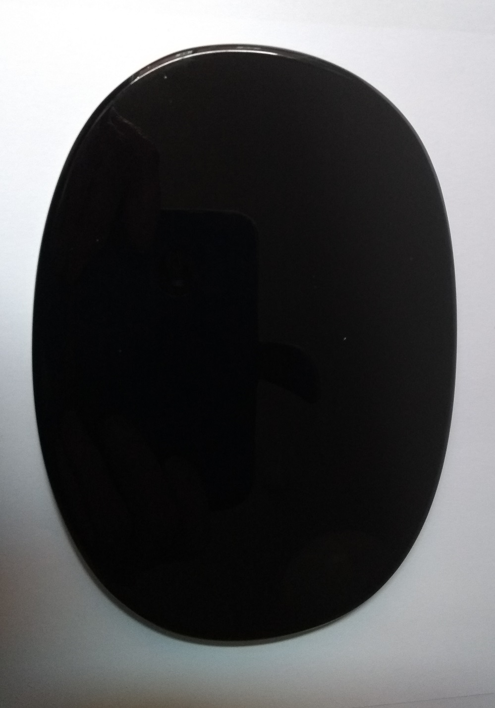 Black Obsidian Scrying Mirror (Magick Mirror) Oval 5.6 Inch by 4 Inch No 198