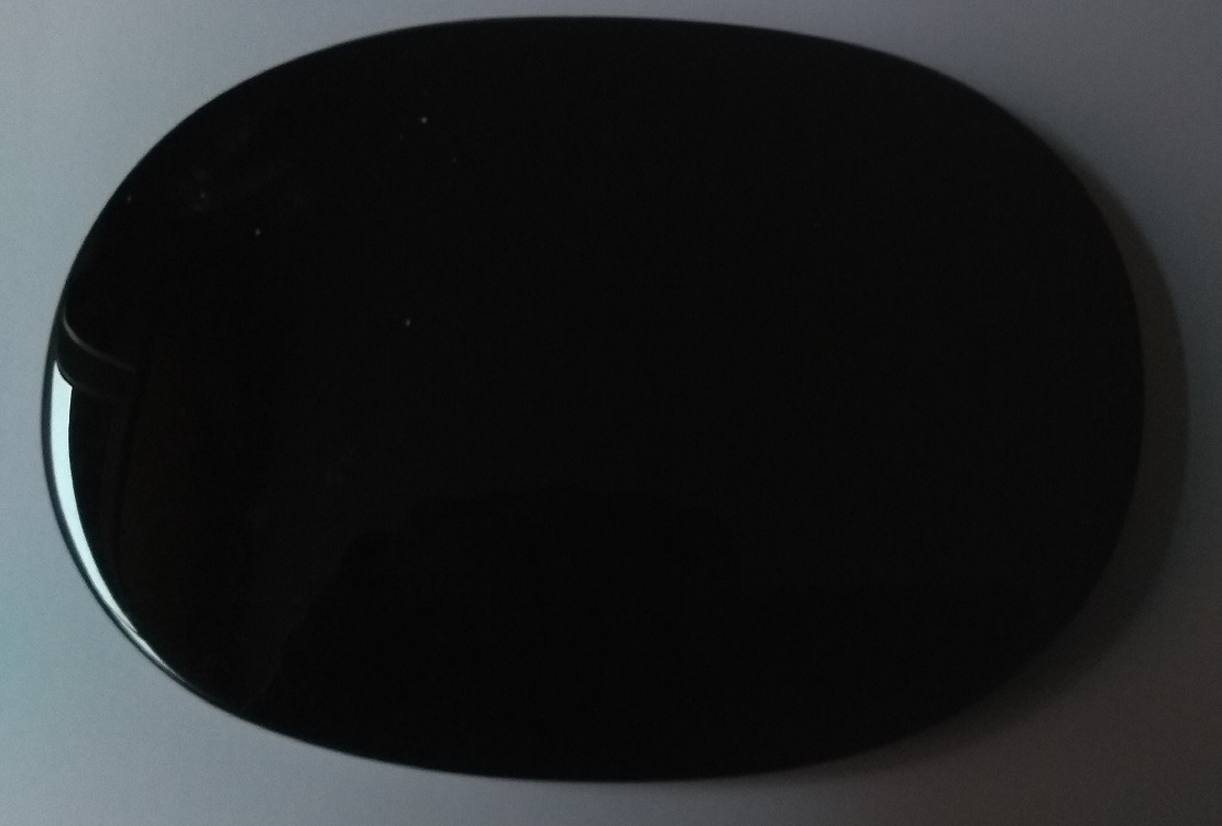 Black Obsidian Scrying Mirror (Magick Mirror) Oval 5.6 Inch by 3.8 Inch No 245