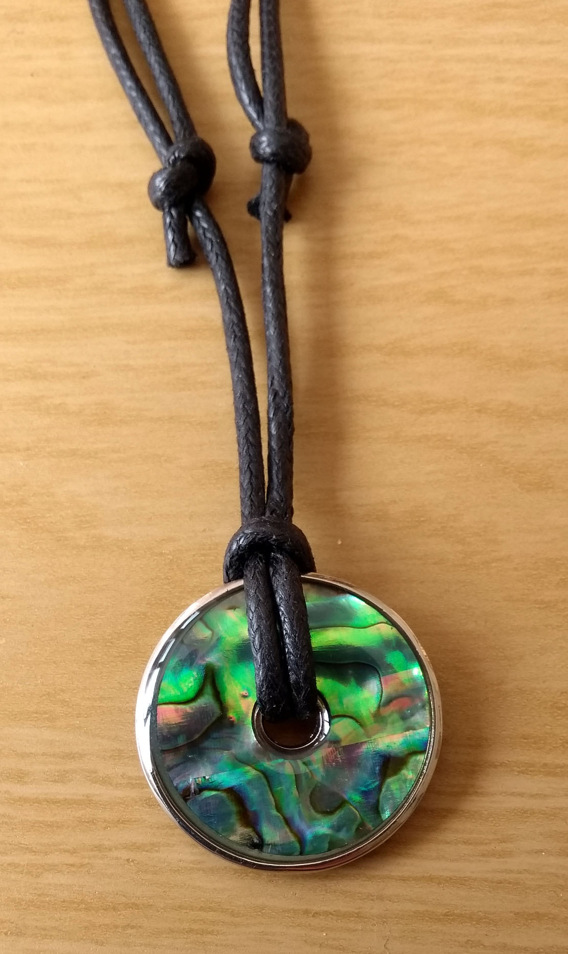 Paua Shell Donut Pendants