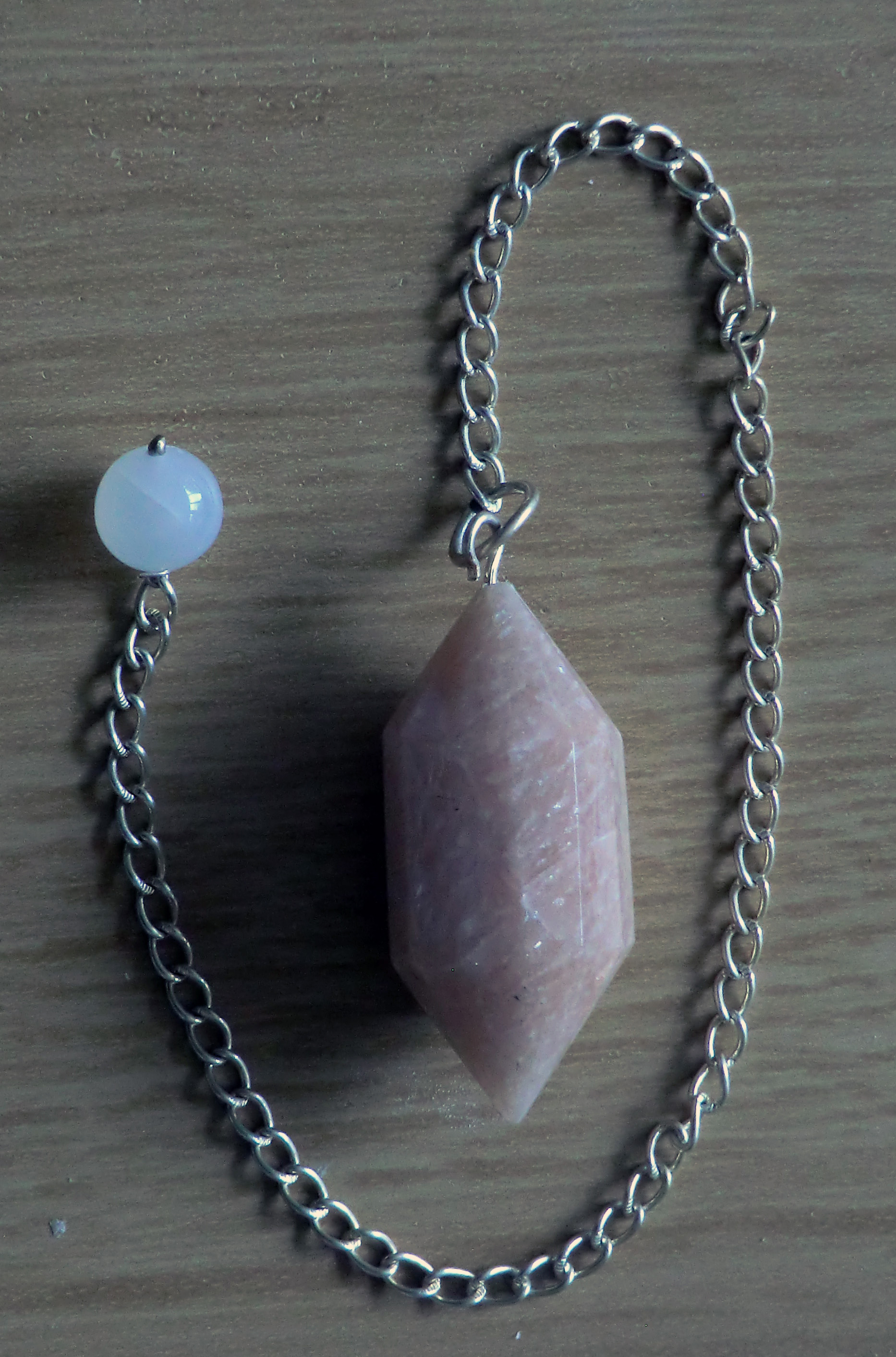 Double Terminated Moonstone Dowsing Pendulum