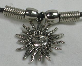 Small Sun Pewter Pendant