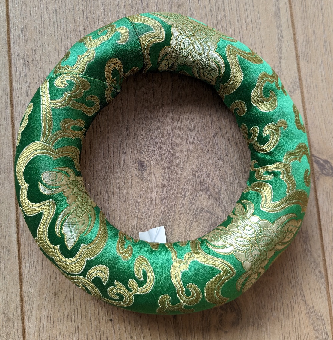 Tibetan Bowl Ring Cushion 16cm Diameter Green