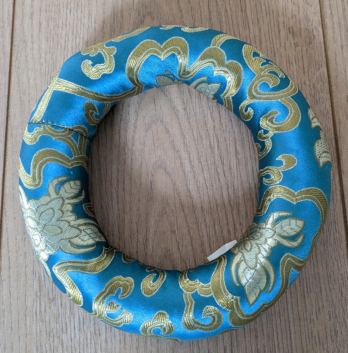 Tibetan Bowl Ring Cushion 18cm Diameter Turquoise