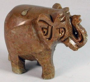 Soapstone Carved Elephant 65mm